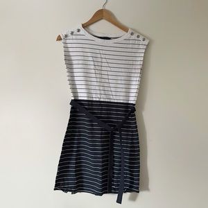 Tommy Hilfiger Nautical Striped Color Black Striped Dress